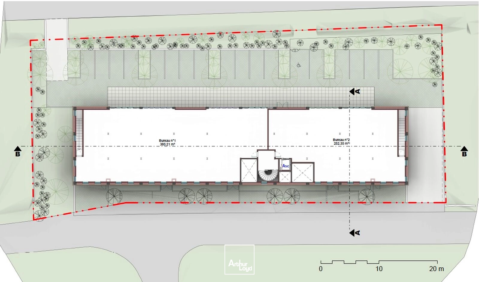 Bureaux neufs à vendre ou à louer - Ensemble immobilier divisible à Mèze sur axe stratégique RD613