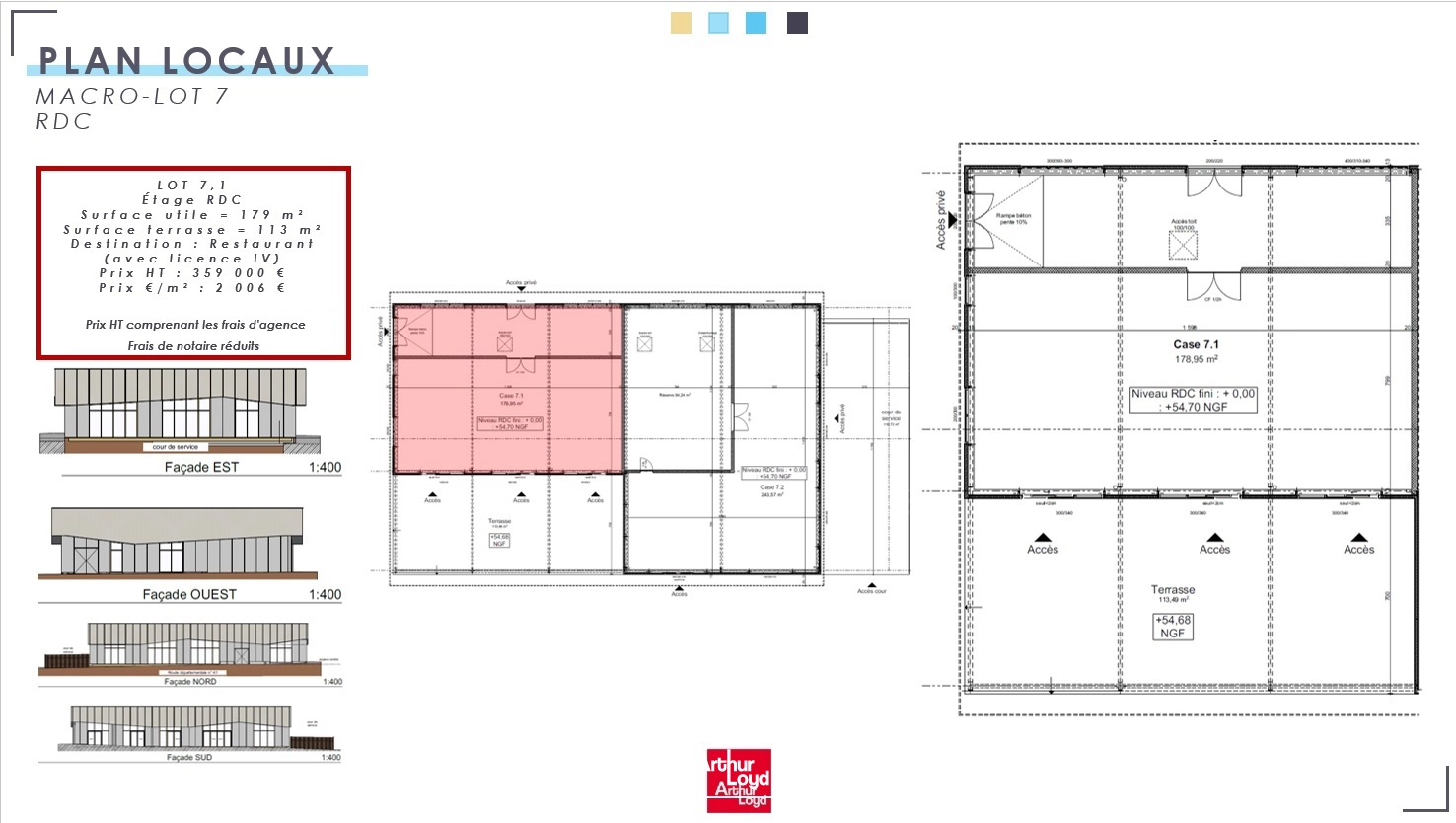 Local commercial à usage de RESTAURANT - A VENDRE - 179 m²