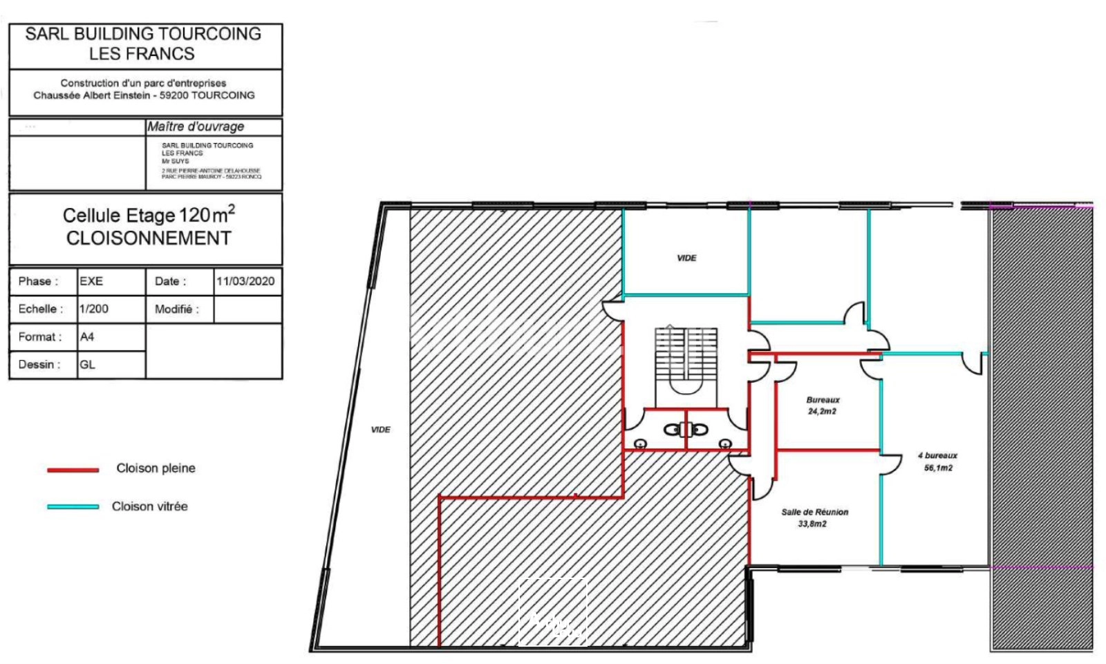 Bureaux - Location - TOURCOING - 59200 - 60-180 - 7718642