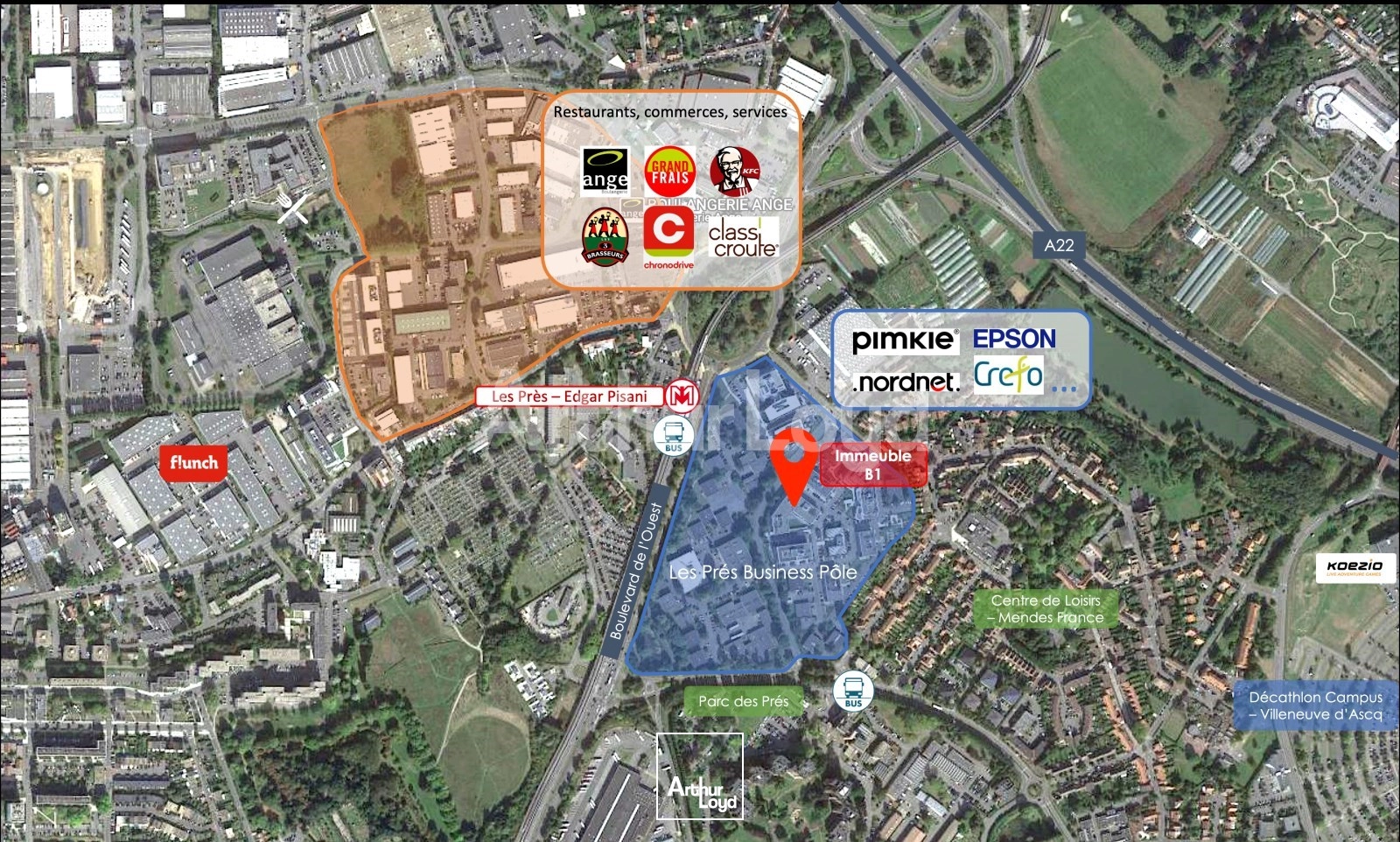 Bureaux - Location - VILLENEUVE D'ASCQ - 59650 - 829-829 - 7719663