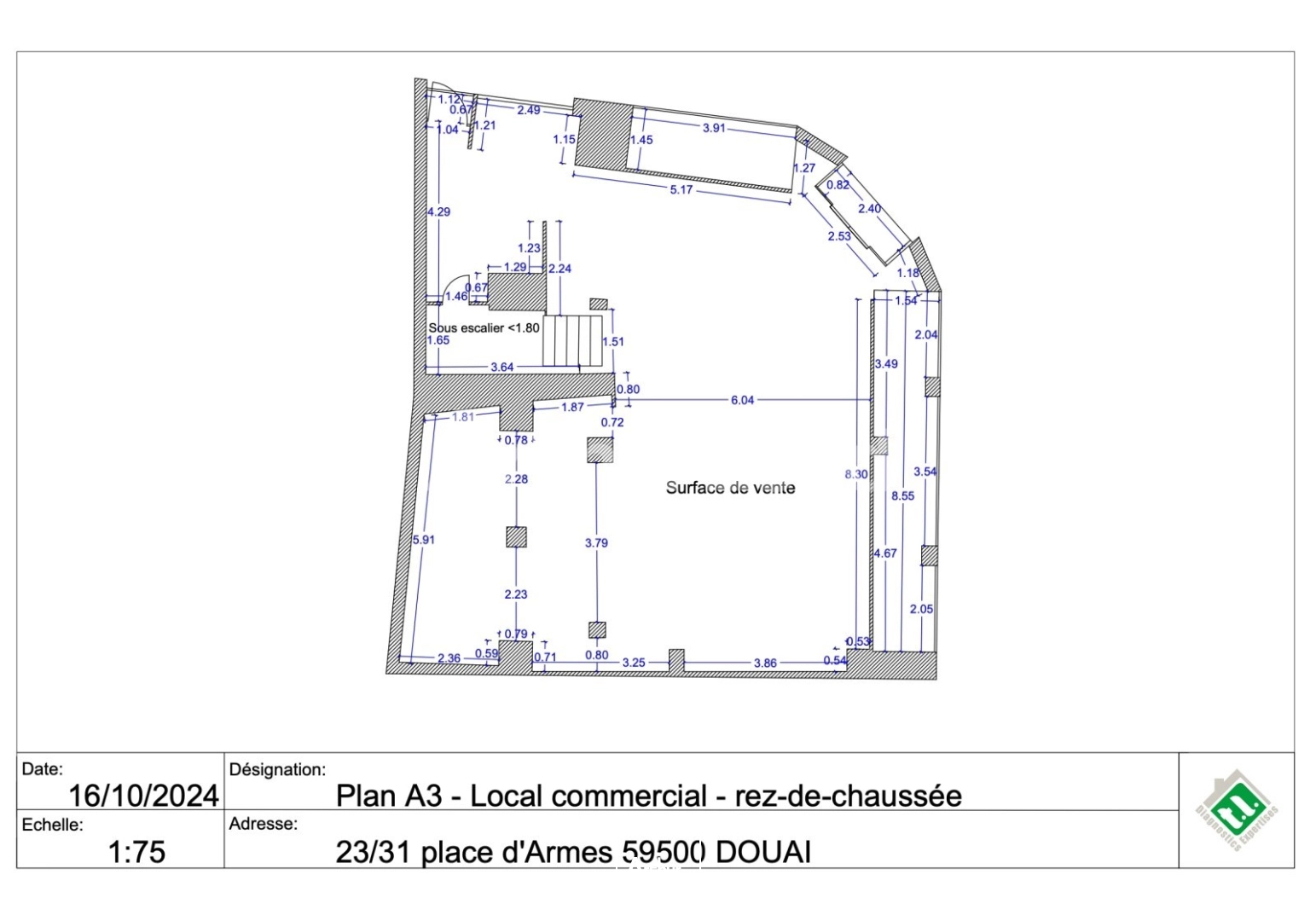 Locaux commerciaux - Location - DOUAI - 59500 - 279-279 - 7723722