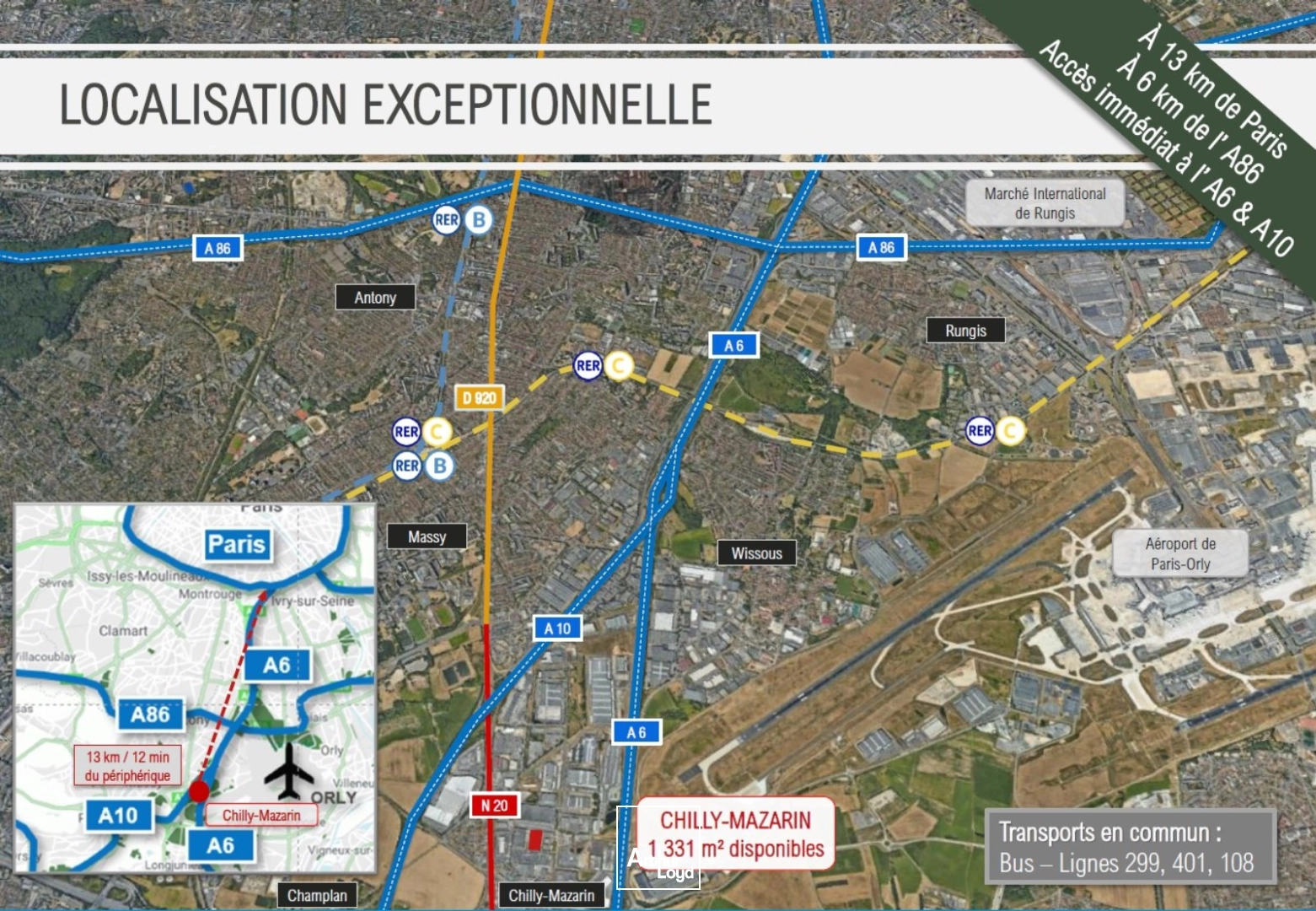 Locaux d'activité & Entrepôts - Location - CHILLY MAZARIN - 91380 - 1313-3979 - 7877930