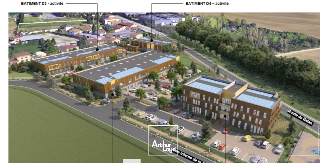 Différentes cellules dans parc neuf - disponible à la vente ou à la location - Situées à La Boisse