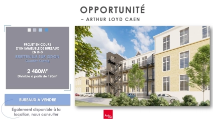 Bureaux à partir de 120 m² - Disponible à l'achat ou à la location - Offre immobilière - Arthur Loyd